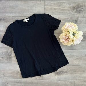 MICHAEL KORS BLACK BLOUSE | SZ‎ M